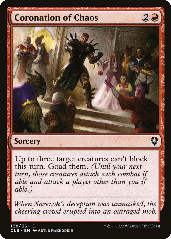 Card Scan of Coronation of Chaos | CLB