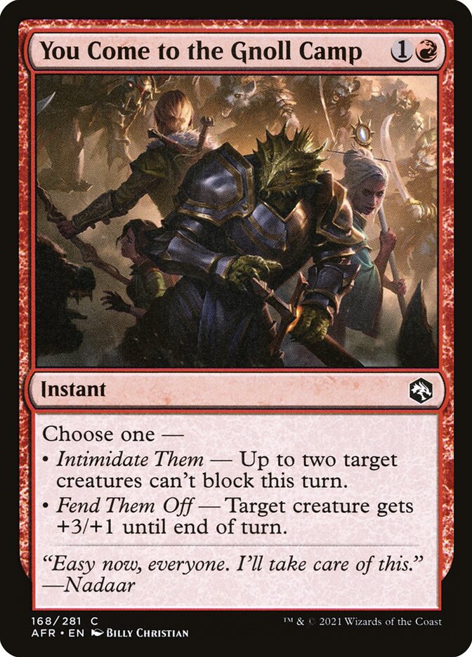 You Come to the Gnoll Camp | AFR (Foil)