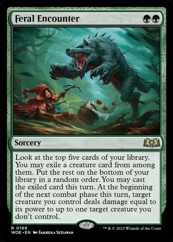 Card Scan of Feral Encounter | WOE