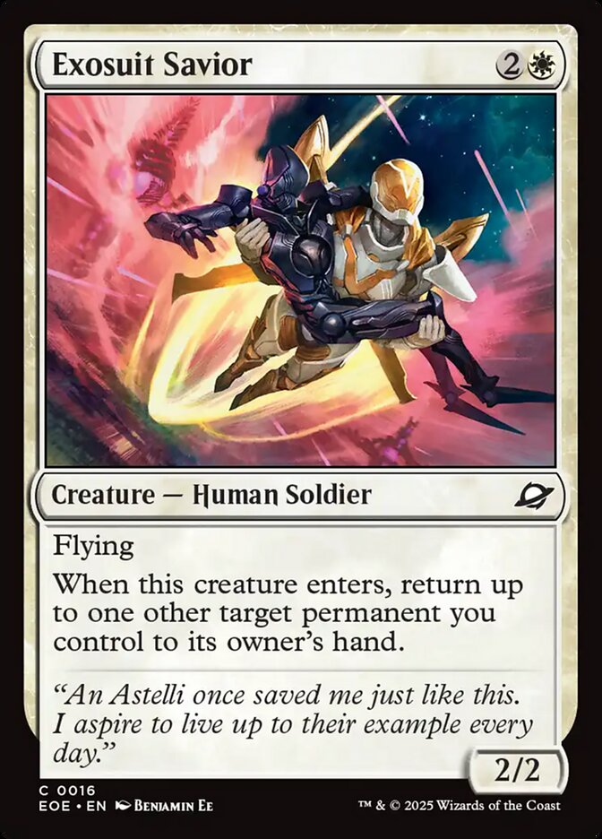Exosuit Savior Card Scan