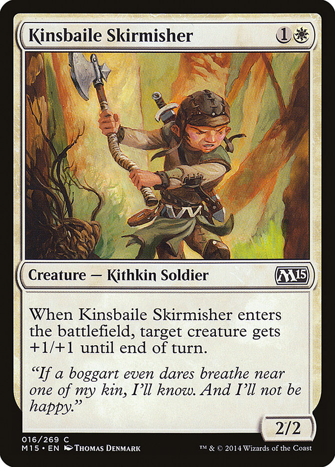 Card Scan of Kinsbaile Skirmisher | M15