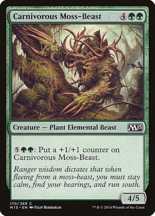 Card Scan of Carnivorous Moss-Beast | M15
