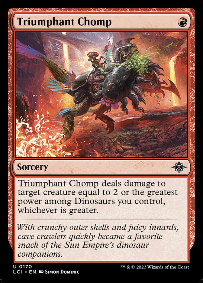 Card Scan of Triumphant Chomp | LCI