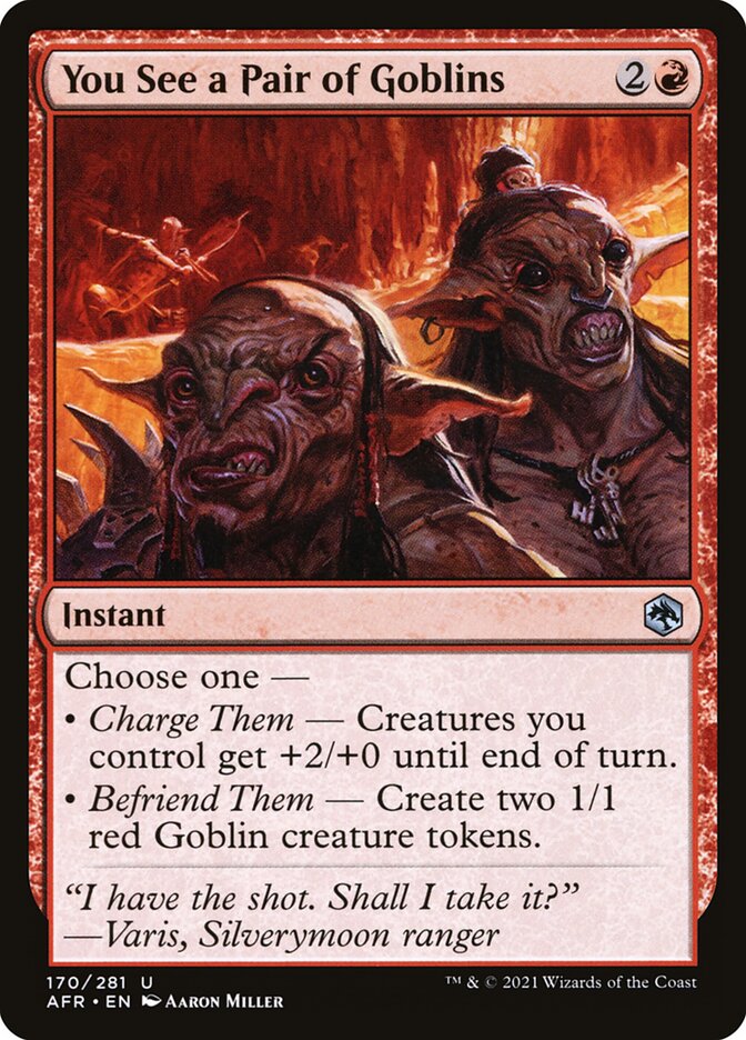 You See a Pair of Goblins | AFR (Foil)