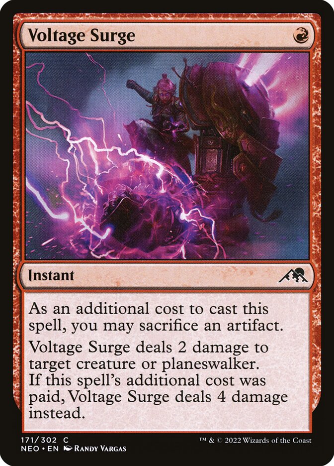 Card Scan of Voltage Surge | NEO