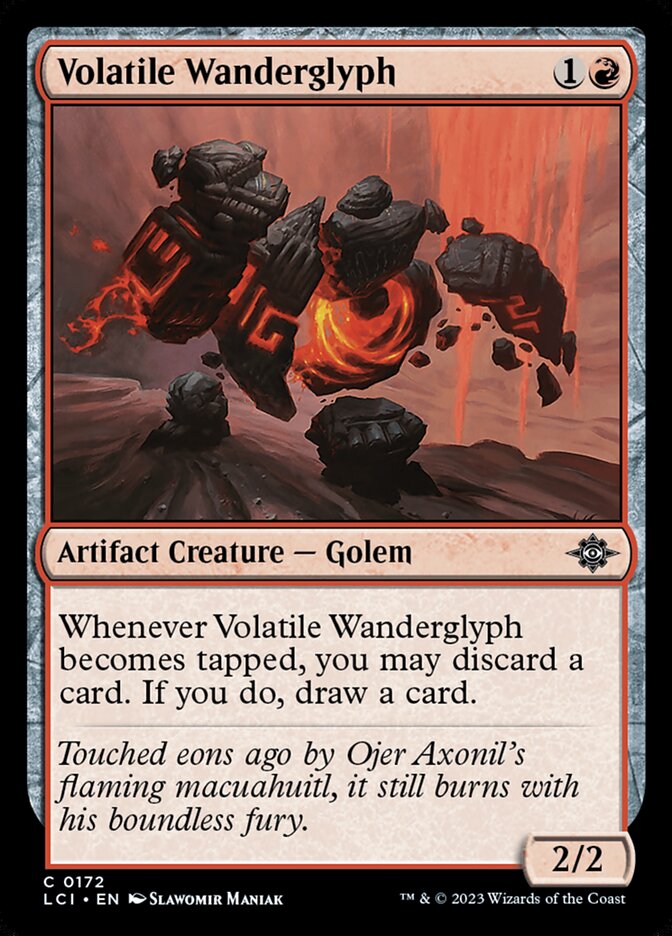 Card Scan of Volatile Wanderglyph | LCI