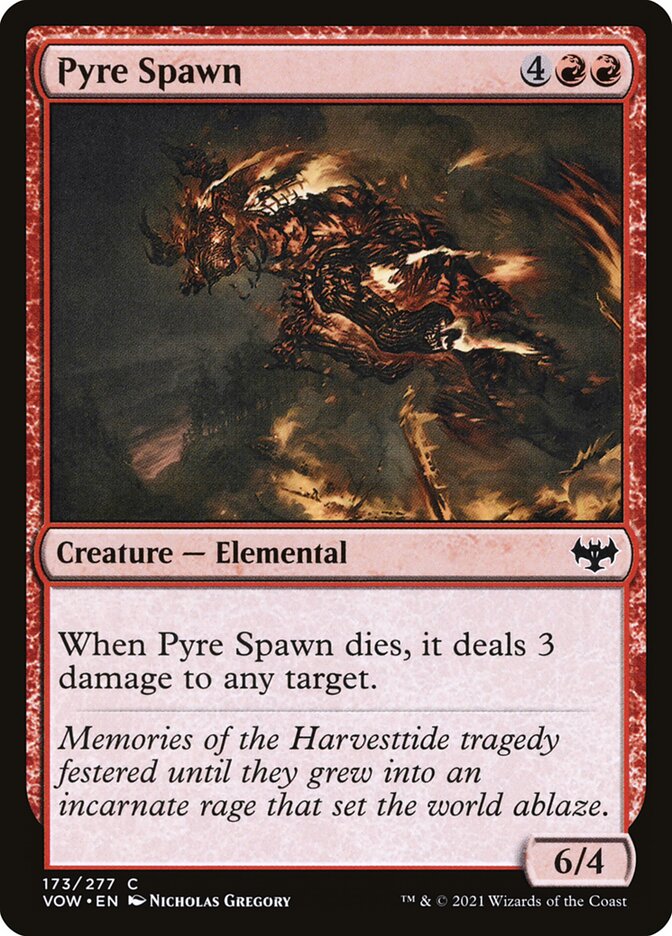 Card Scan of Pyre Spawn | VOW