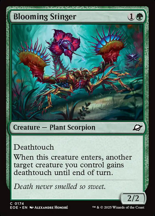 Blooming Stinger Card Scan