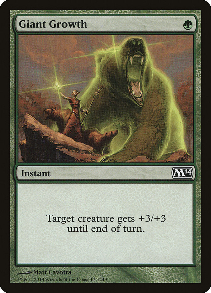 Card Scan of Giant Growth | M14