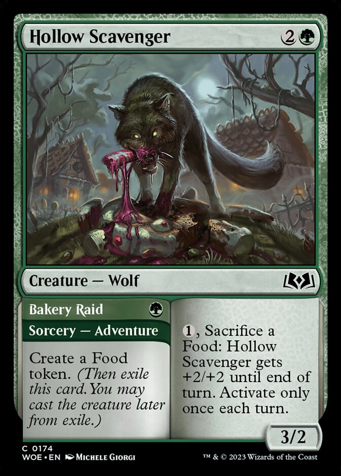 Card Scan of Hollow Scavenger // Bakery Raid | WOE