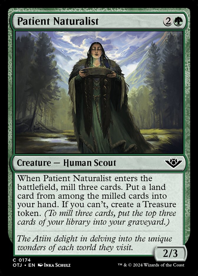 Card Scan of Patient Naturalist | OTJ