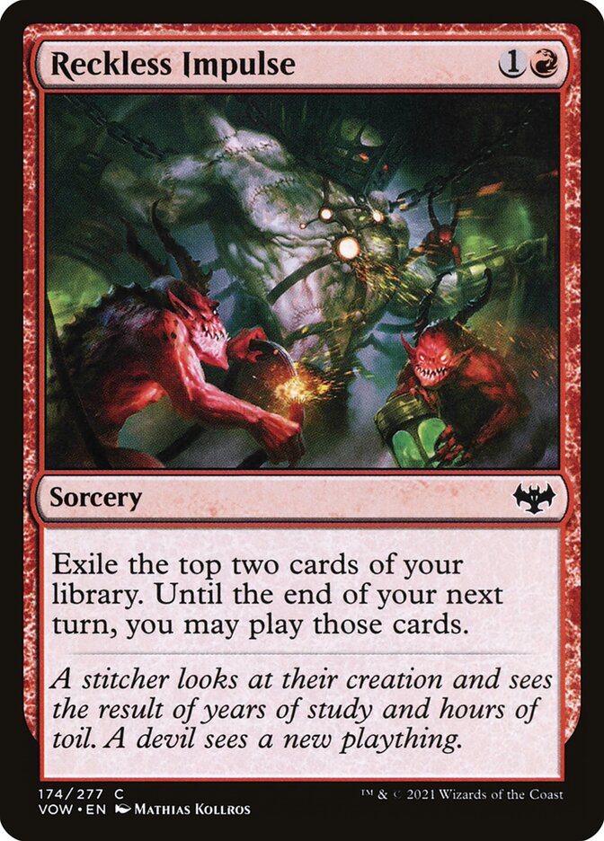 Card Scan of Reckless Impulse | VOW