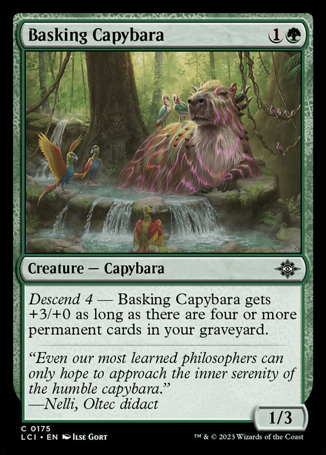 Card Scan of Basking Capybara | LCI
