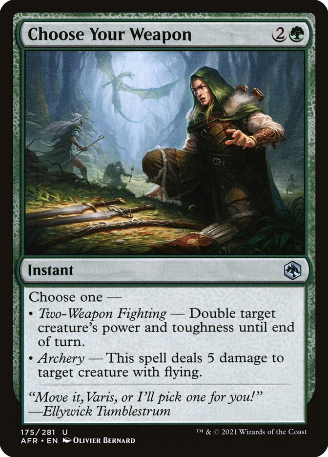 Card Scan of Choose Your Weapon | AFR