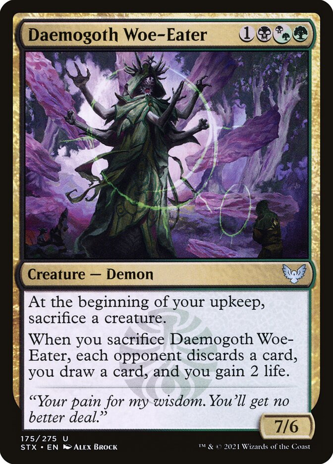 Card Scan of Daemogoth Woe-Eater | STX