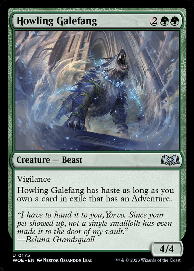 Card Scan of Howling Galefang | WOE