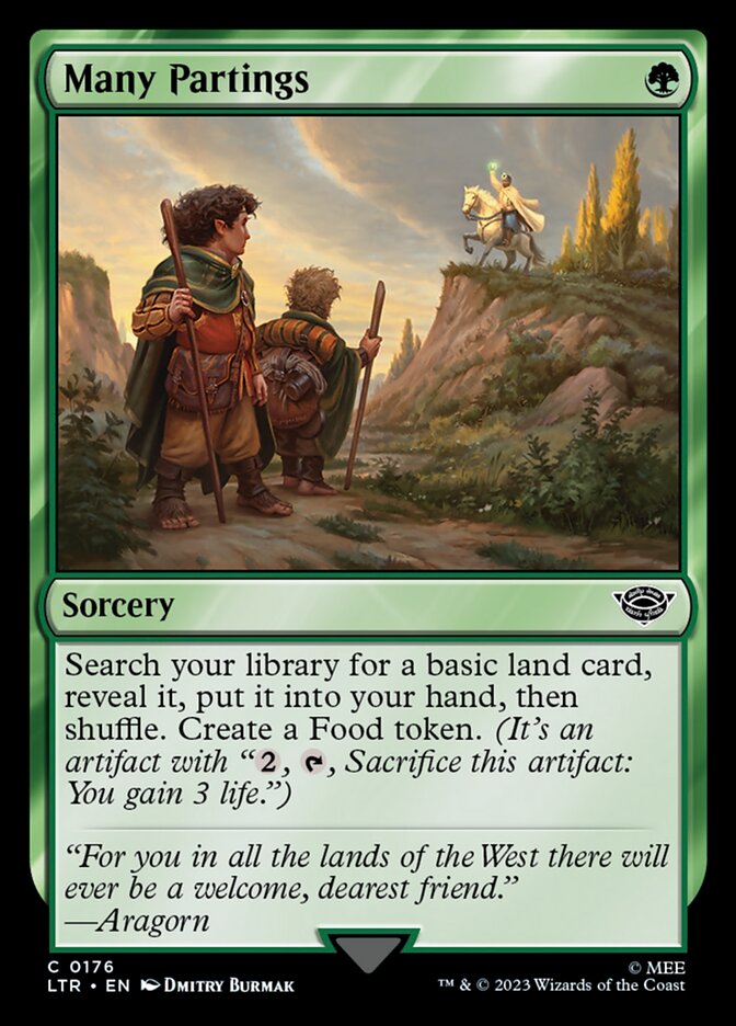 Card Scan of Many Partings | LTR