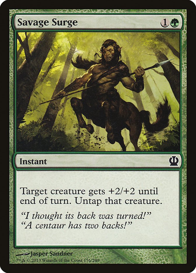 Card Scan of Savage Surge | THS