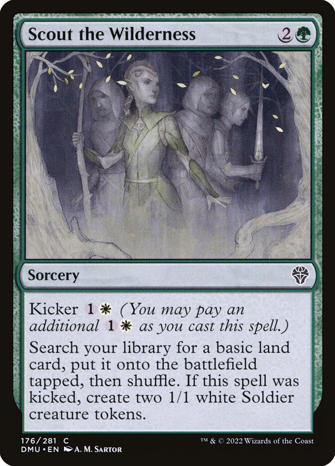 Card Scan of Scout the Wilderness | DMU