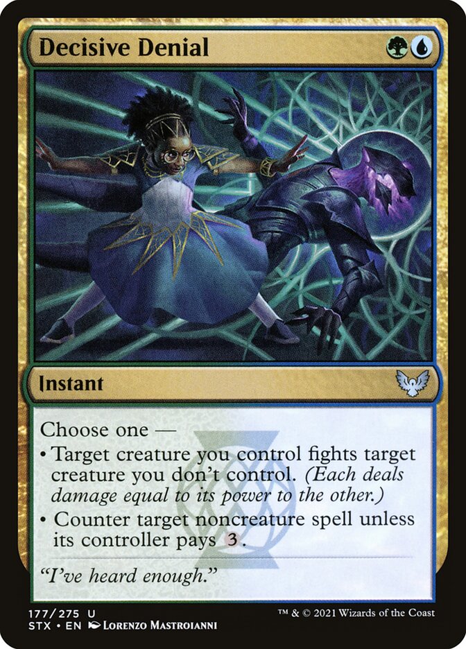 Card Scan of Decisive Denial | STX