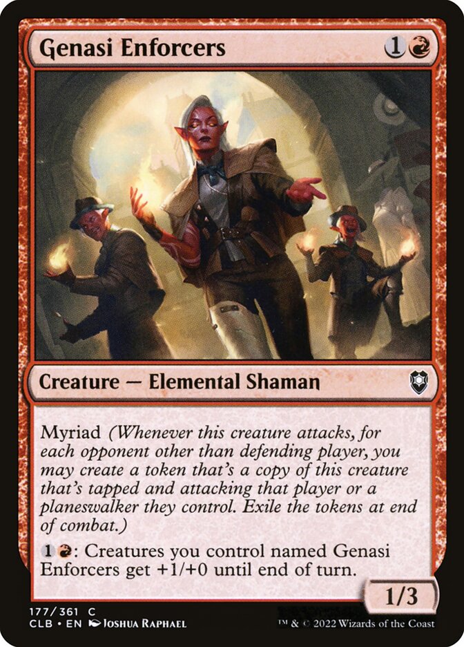 Card Scan of Genasi Enforcers | CLB