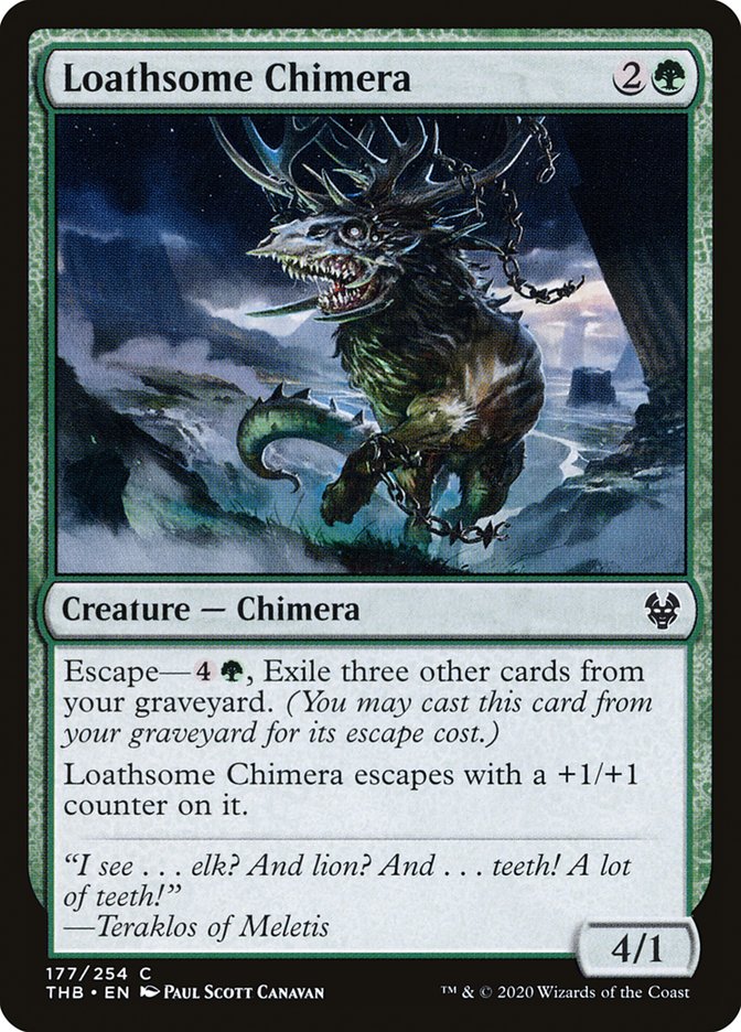 Card Scan of Loathsome Chimera | THB