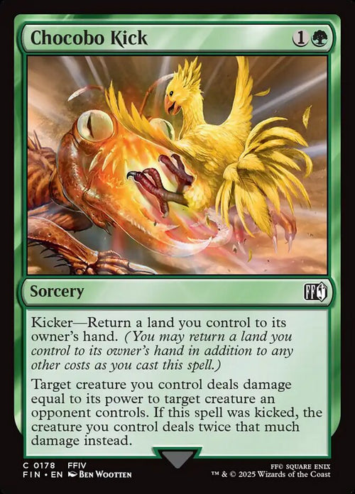 Card Scan of Chocobo Kick | FIN