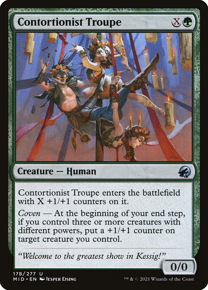 Card Scan of Contortionist Troupe | MID