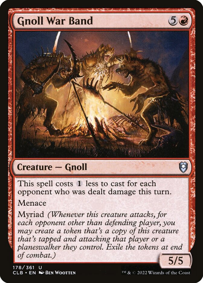 Card Scan of Gnoll War Band | CLB