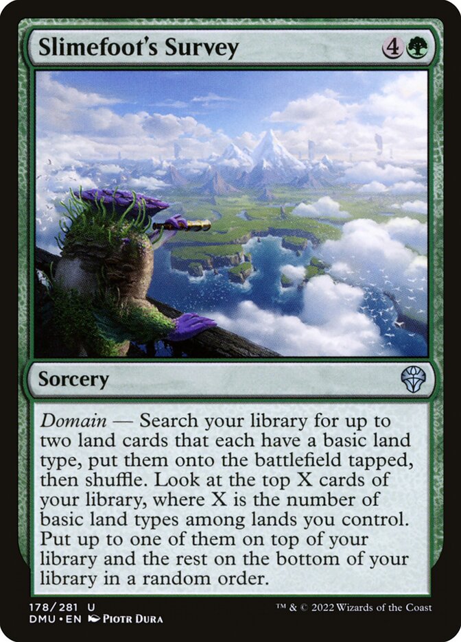 Card Scan of Slimefoot's Survey | DMU