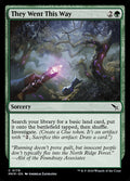 Card Scan of They Went This Way | MKM
