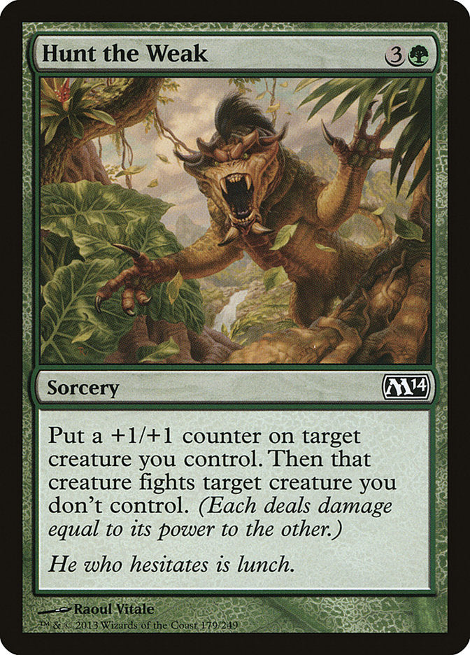 Card Scan of Hunt the Weak | M14