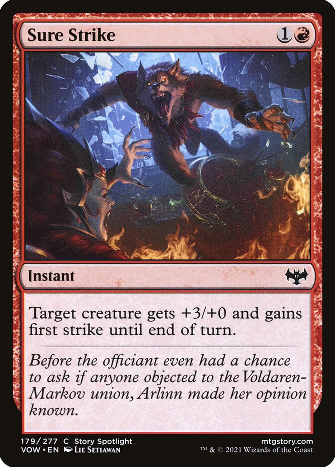 Card Scan of Sure Strike | VOW