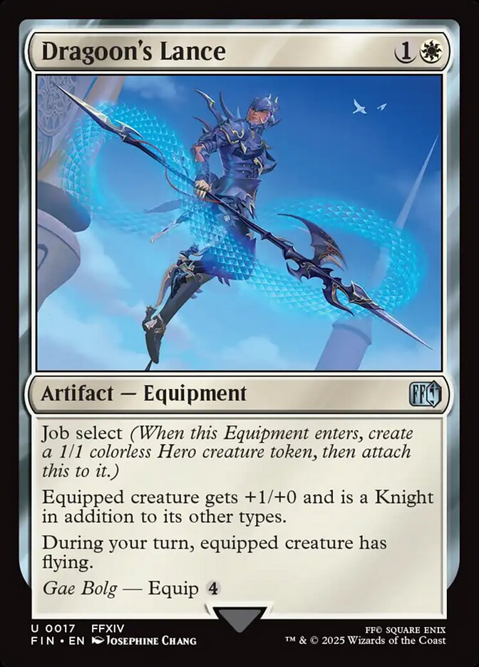 Card Scan of Dragoon's Lance | FIN