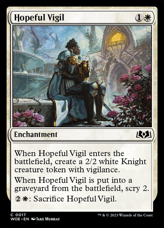Card Scan of Hopeful Vigil | WOE