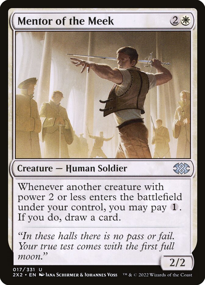 Card Scan of Mentor of the Meek | 2X2