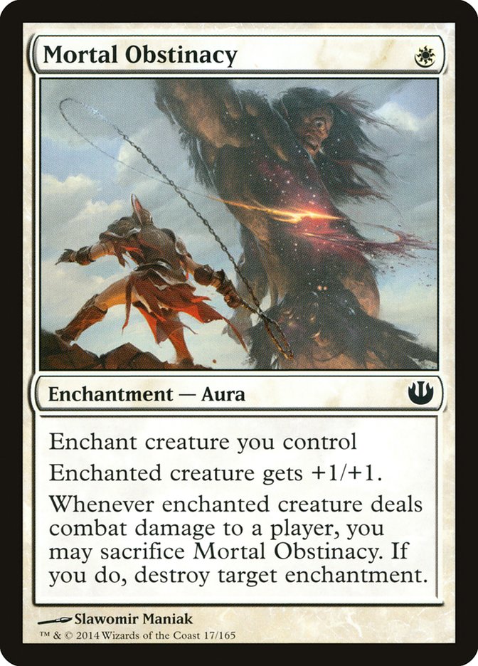 Card Scan of Mortal Obstinacy | JOU