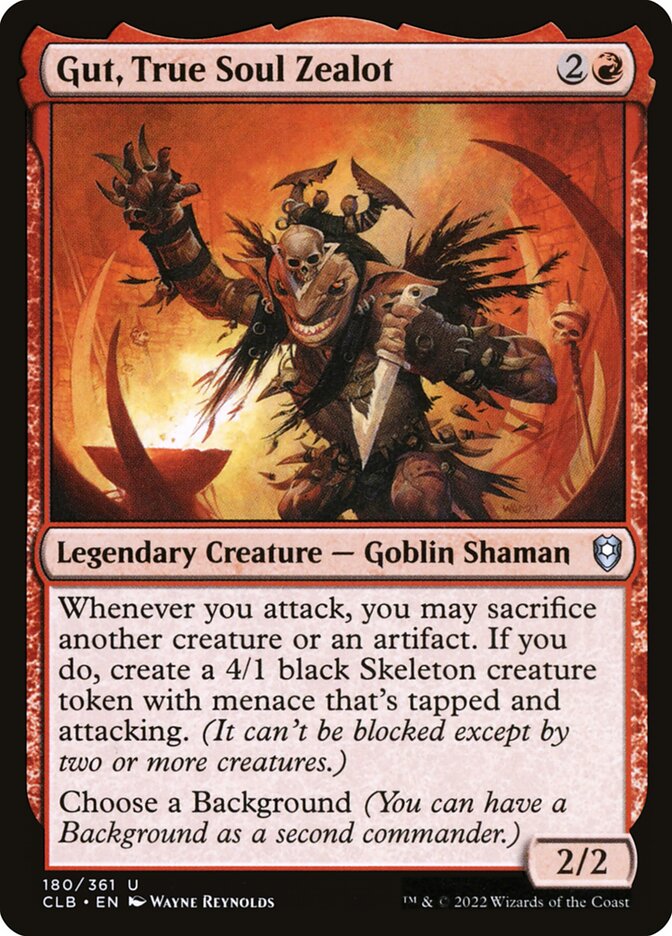 Card Scan of Gut, True Soul Zealot | CLB