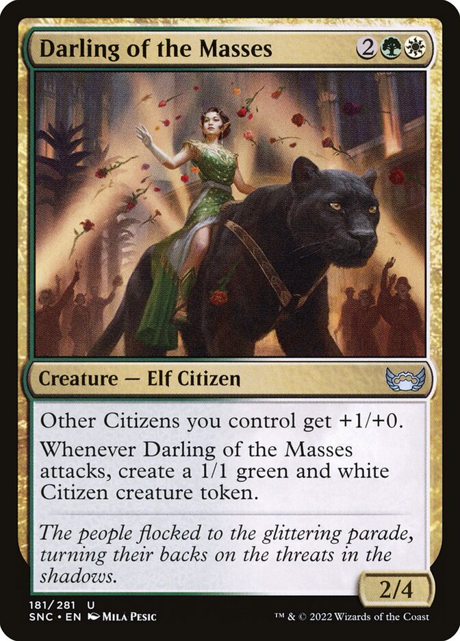Card Scan of Darling of the Masses | SNC