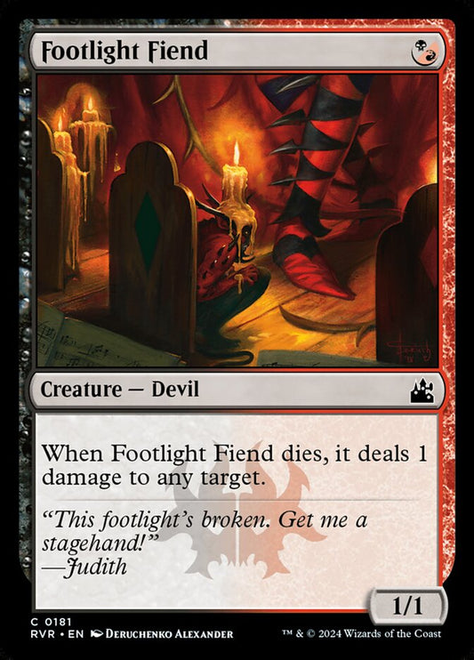Card Scan of Footlight Fiend | RVR