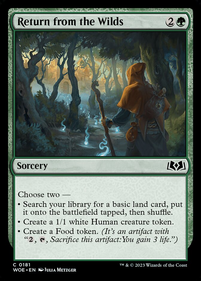 Card Scan of Return from the Wilds | WOE