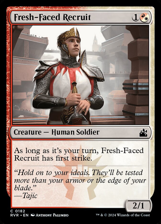 Card Scan of Fresh-Faced Recruit | RVR