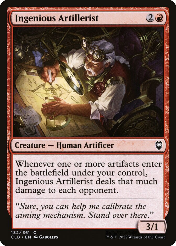 Card Scan of Ingenious Artillerist | CLB