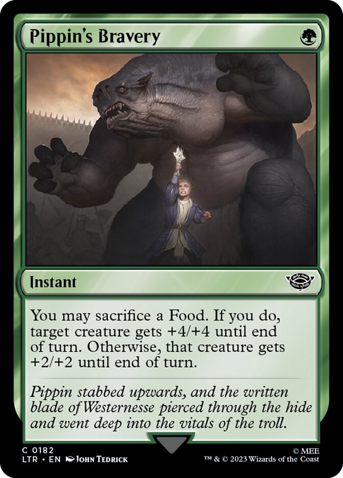 Card Scan of Pippin's Bravery | LTR