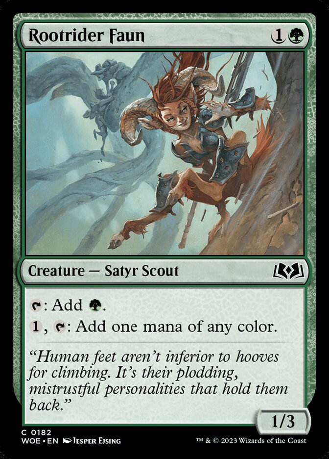 Card Scan of Rootrider Faun | WOE