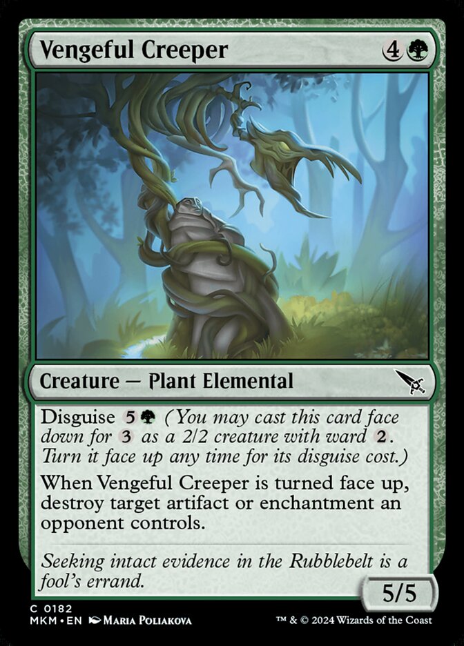 Card Scan of Vengeful Creeper | MKM