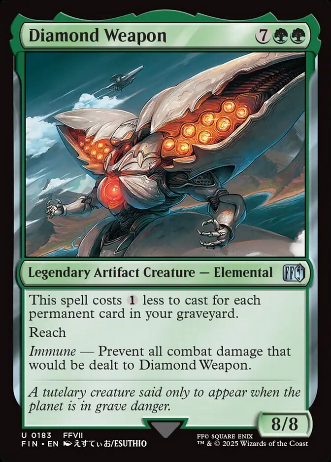 Card Scan of Diamond Weapon | FIN
