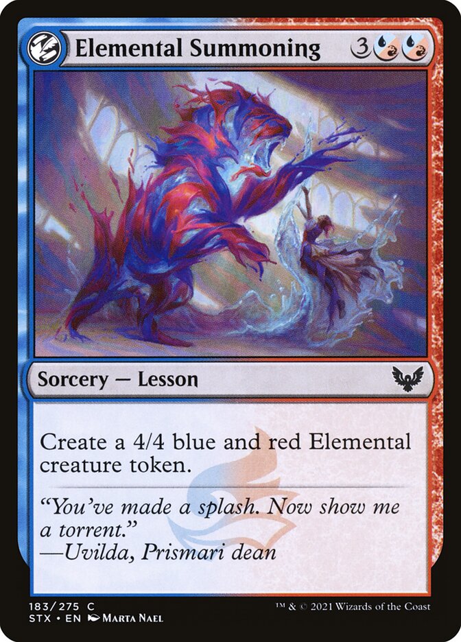 Card Scan of Elemental Summoning | STX