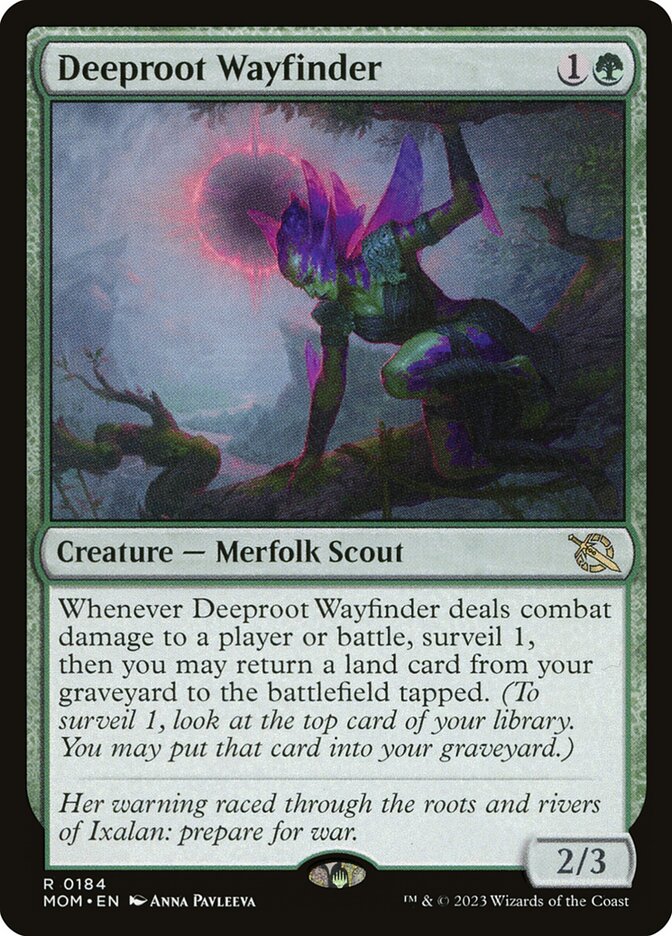 Card Scan of Deeproot Wayfinder | MOM