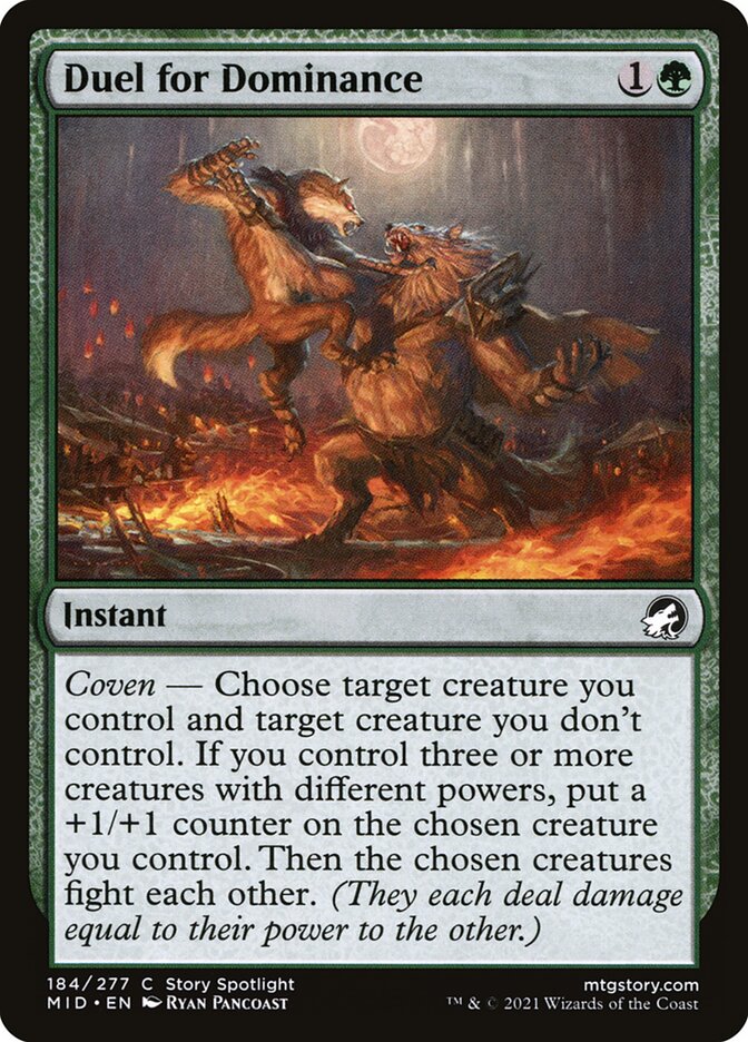 Card Scan of Duel for Dominance | MID